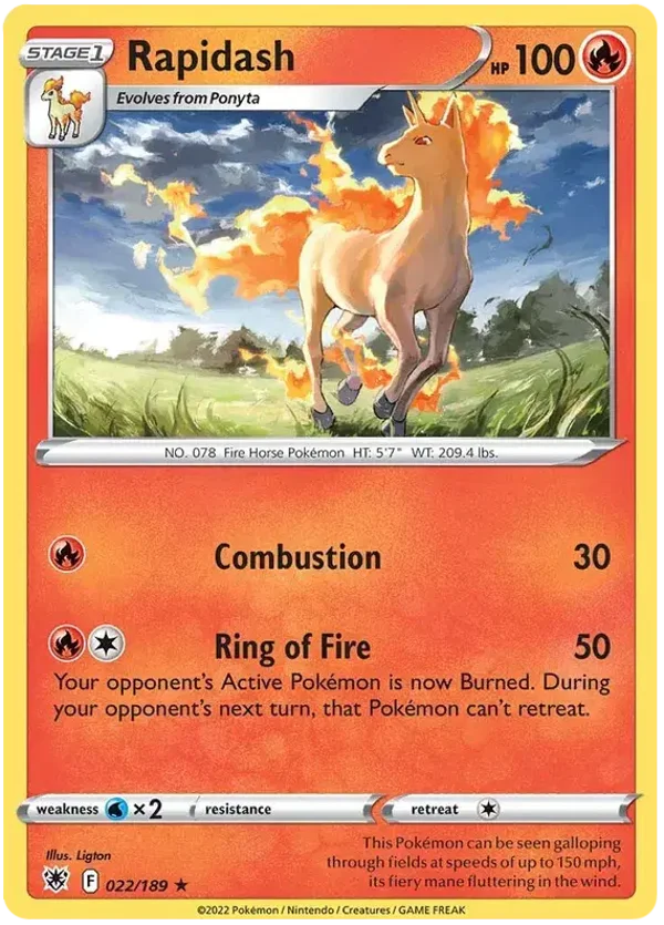 Rapidash (022/189) [Sword & Shield: Astral Radiance]