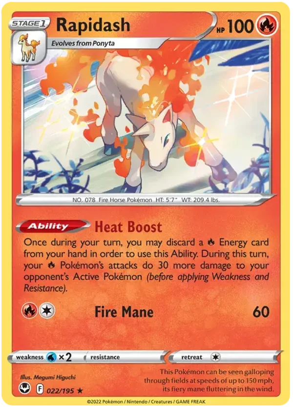 Rapidash (022/195) [Sword & Shield: Silver tempest]