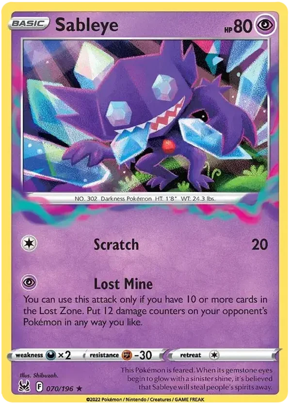 Sableye  (070/196) [Sword & Shield: Lost Origin]