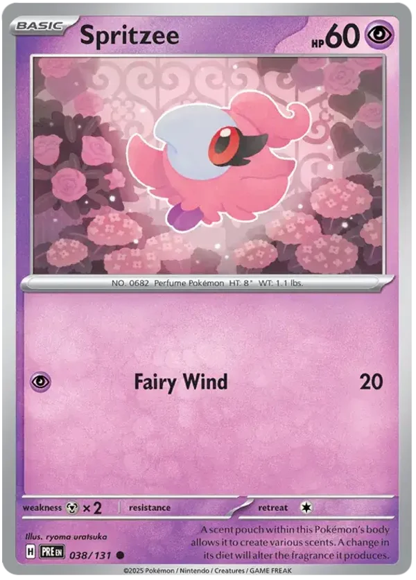 Spritzee  (038/131) [Scarlet & Violet: Prismatic Evolutions]