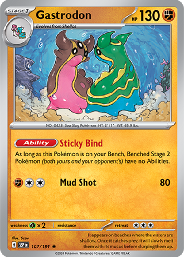 Gastrodon Holofoil (107/191) [Scarlet & Violet: Surging Sparks]