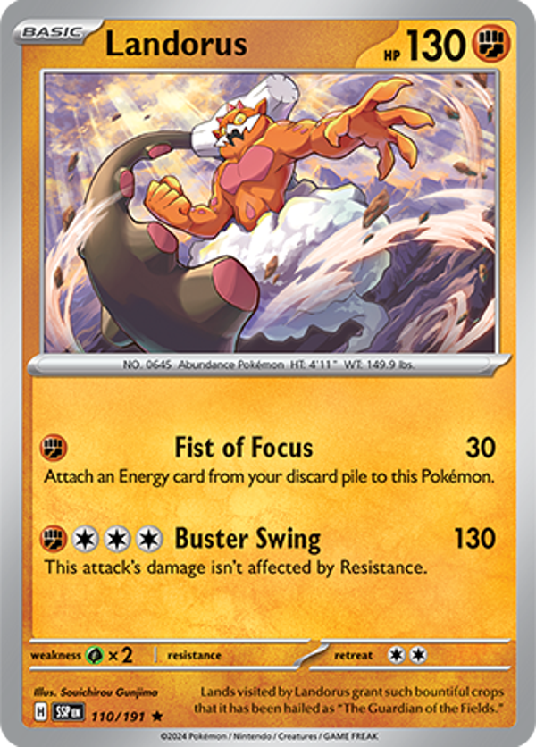 Landorus Holofoil (110/191) [Scarlet & Violet: Surging Sparks]
