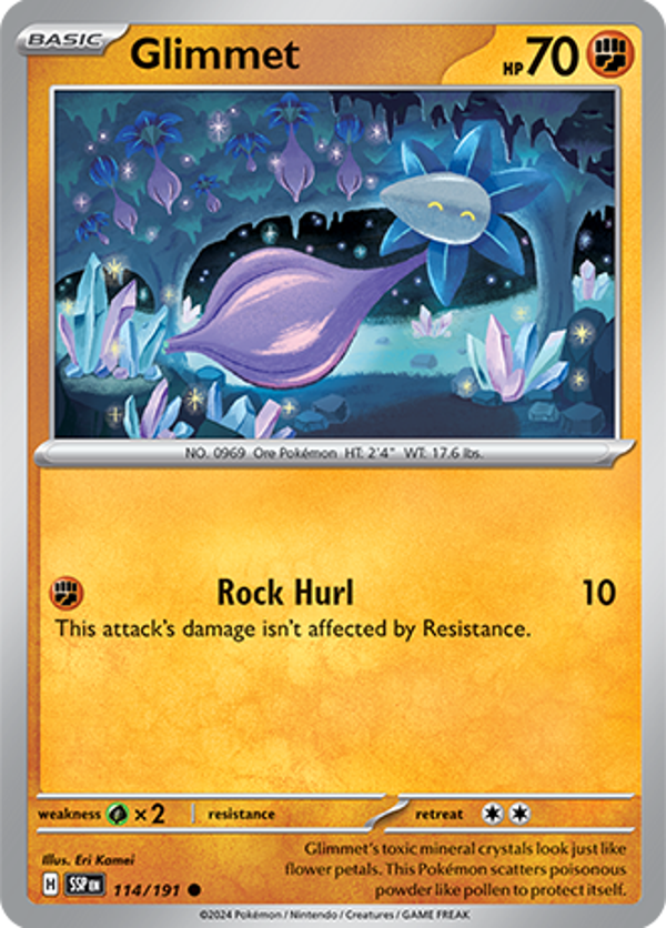 Glimmet Reverse Holofoil (114/191) [Scarlet & Violet: Surging Sparks]