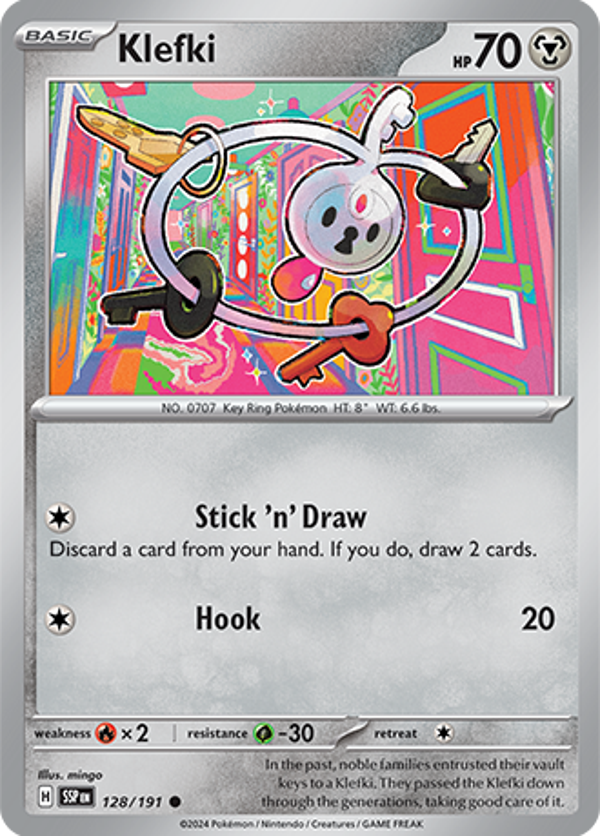 Klefki Reverse Holofoil (128/191) [Scarlet & Violet: Surging Sparks]