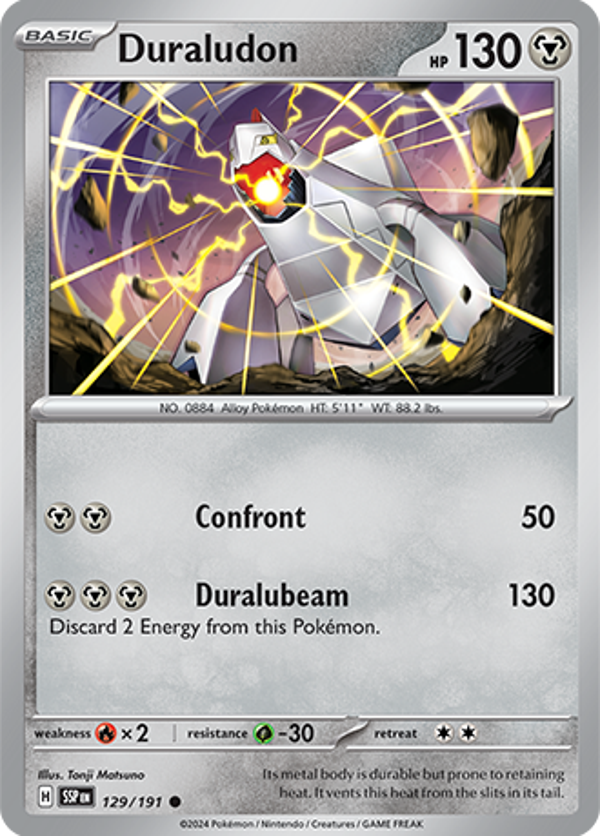 Duraludon Reverse Holofoil (129/191) [Scarlet & Violet: Surging Sparks]