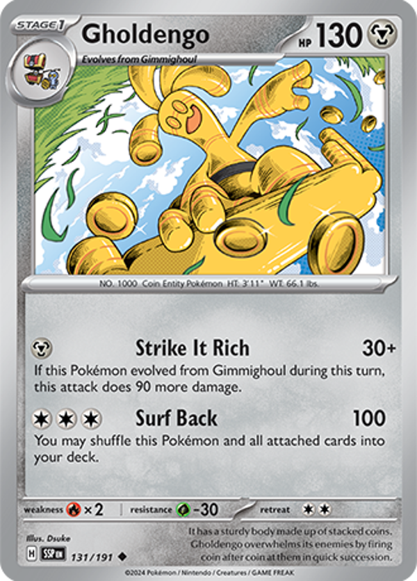 Gholdengo Reverse Holofoil (131/191) [Scarlet & Violet: Surging Sparks]