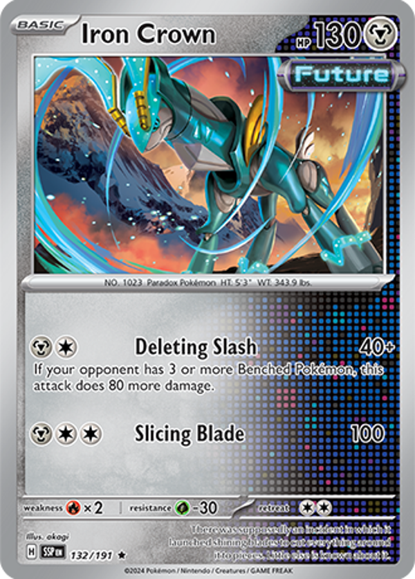Iron Crown Holofoil (132/191) [Scarlet & Violet: Surging Sparks]