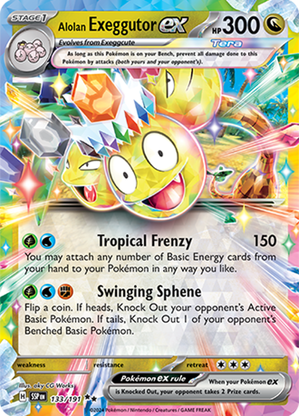 Alolan Exeggutor Ex (133/191) [Scarlet & Violet: Surging Sparks]