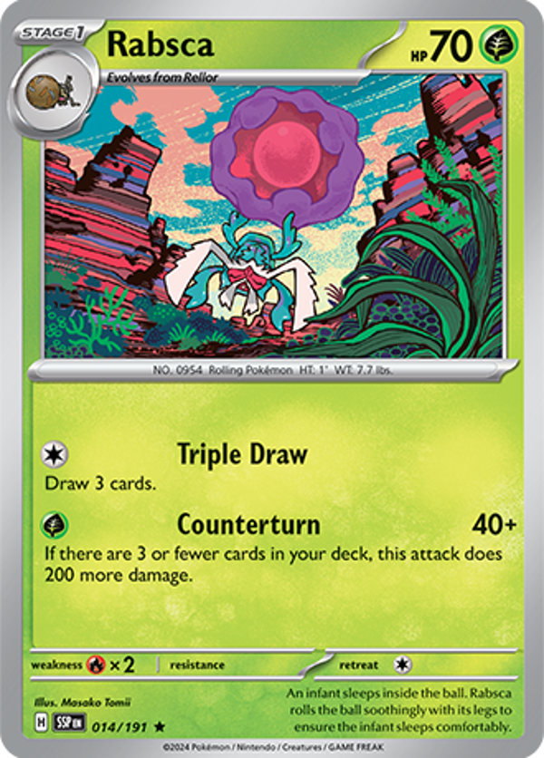 Rabsca Reverse Holofoil (014/191) [Scarlet & Violet: Surging Sparks]