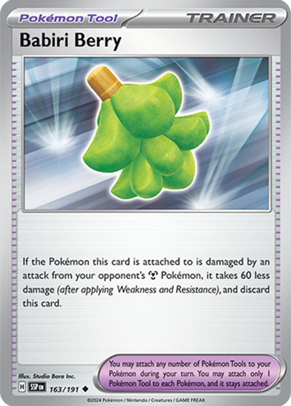 Babiri Berry Reverse Holofoil (163/191) [Scarlet & Violet: Surging Sparks]