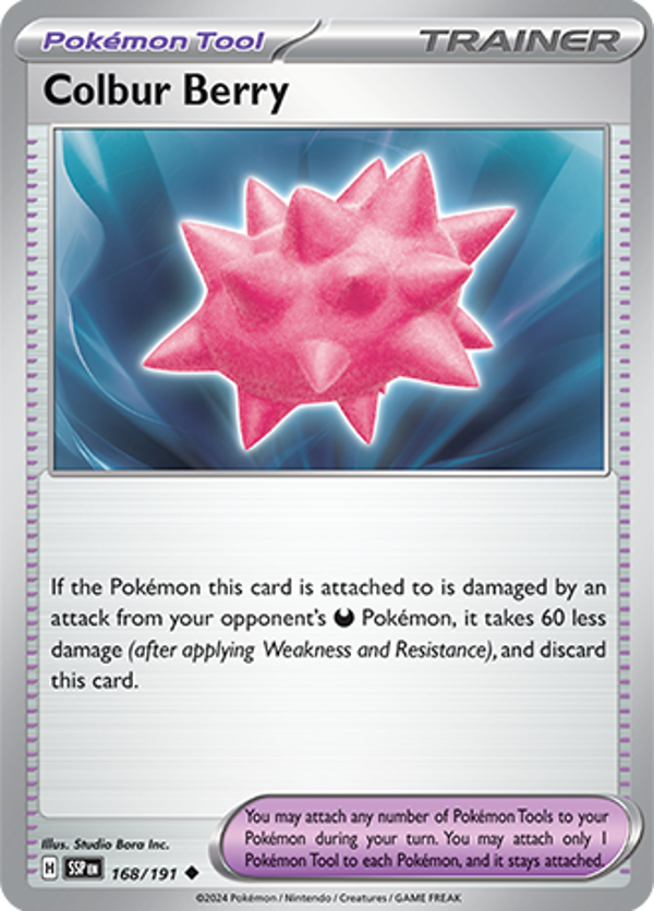 Colbur Berry Reverse Holofoil (168/191) [Scarlet & Violet: Surging Sparks]