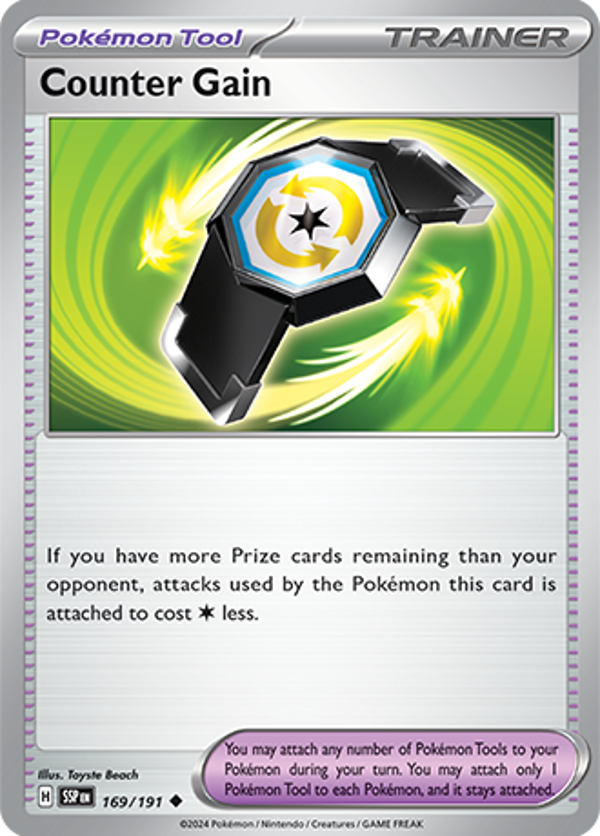 Counter Gain Reverse Holofoil (169/191) [Scarlet & Violet: Surging Sparks]