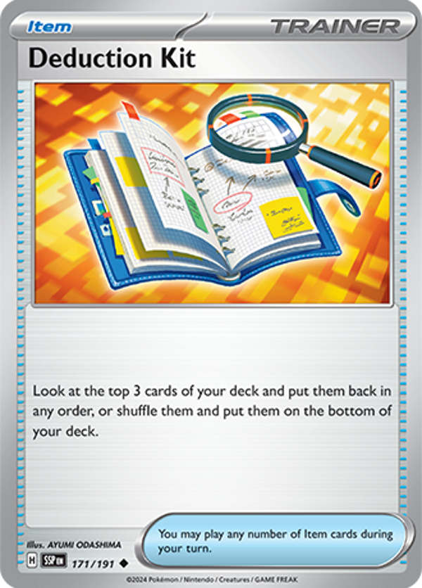 Deduction Kit Reverse Holofoil (171/191) [Scarlet & Violet: Surging Sparks]