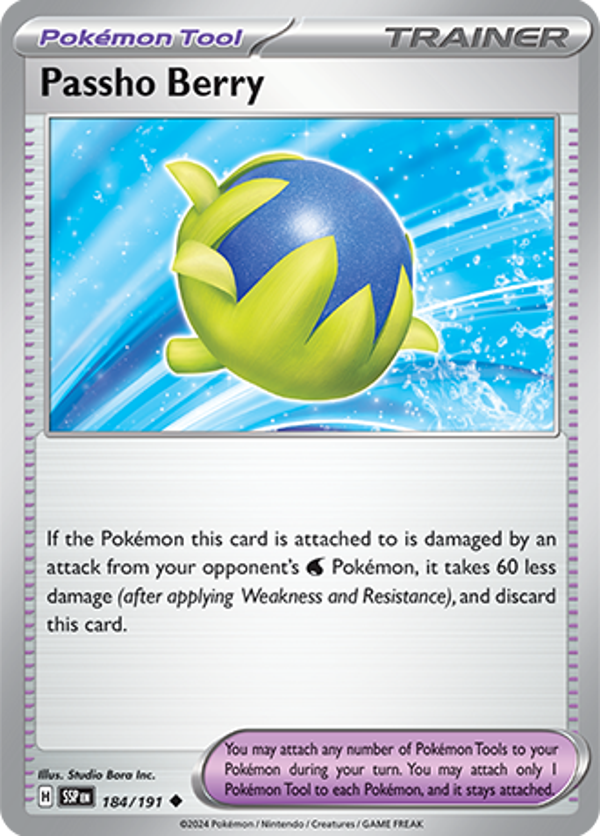 Passho Berry Reverse Holofoil (184/191) [Scarlet & Violet: Surging Sparks]