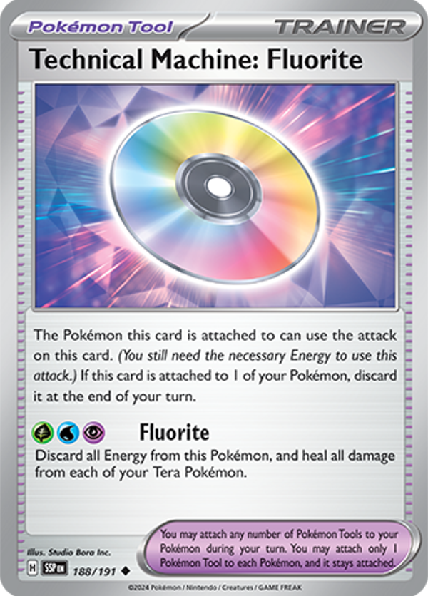 Technical Machine: Fluorite Reverse Holofoil (188/191) [Scarlet & Violet: Surging Sparks]