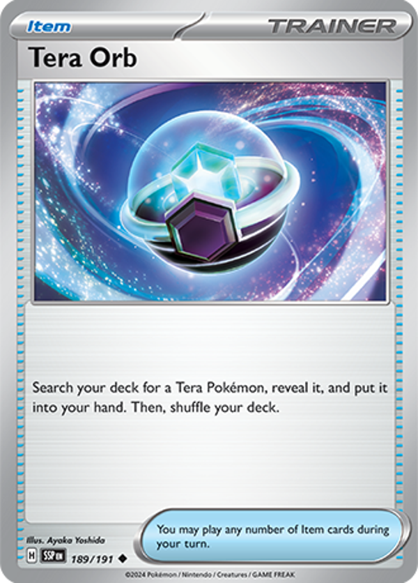 Tera Orb Reverse Holofoil (189/191) [Scarlet & Violet: Surging Sparks]