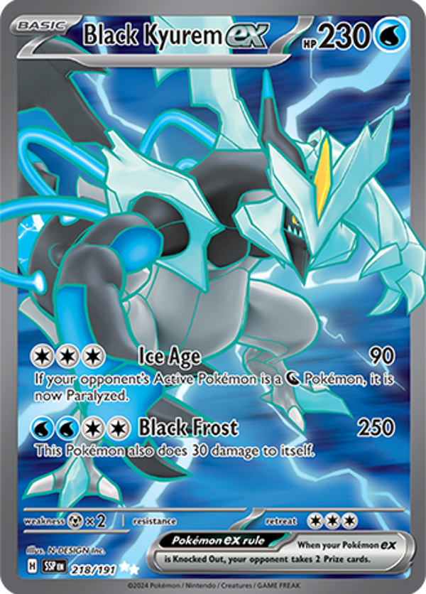 Black Kyurem Ex (218/191) [Scarlet & Violet: Surging Sparks]