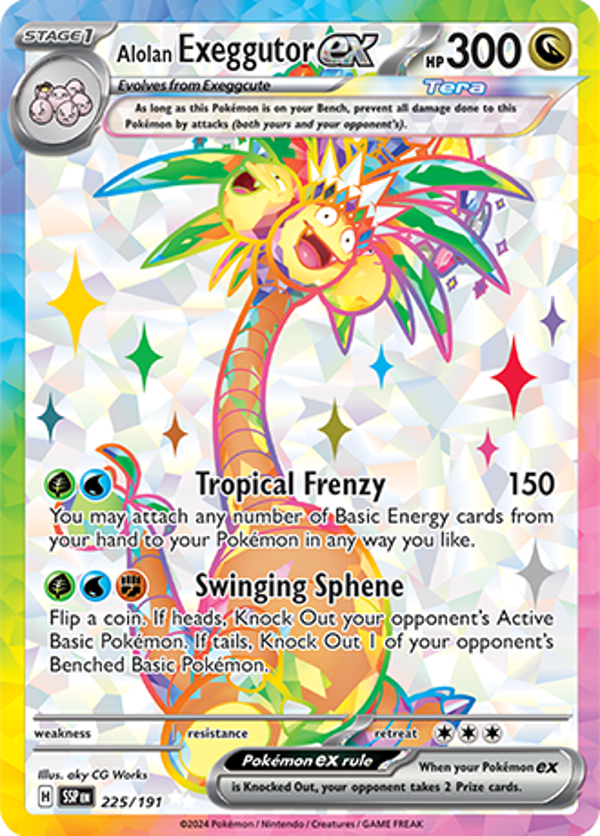 Alolan Exeggutor Ex (225/191) [Scarlet & Violet: Surging Sparks]