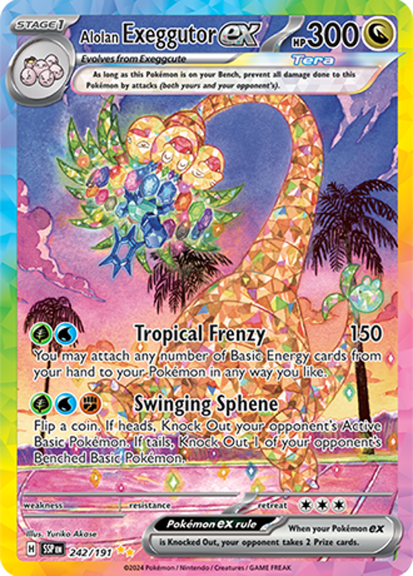 Alolan Exeggutor Ex (242/191) [Scarlet & Violet: Surging Sparks]