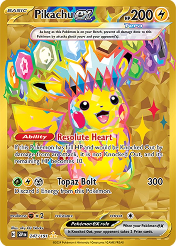 Pikachu EX (247/191) [Scarlet & Violet: Surging Sparks]