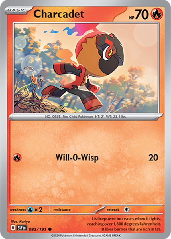 Charcadet Reverse Holofoil (032/191) [Scarlet & Violet: Surging Sparks]