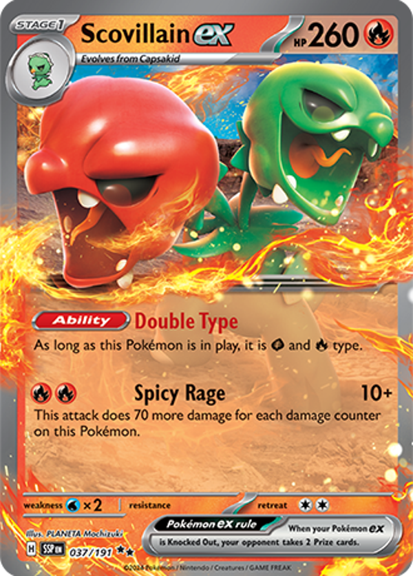 Scovillain Ex (037/191) [Scarlet & Violet: Surging Sparks]