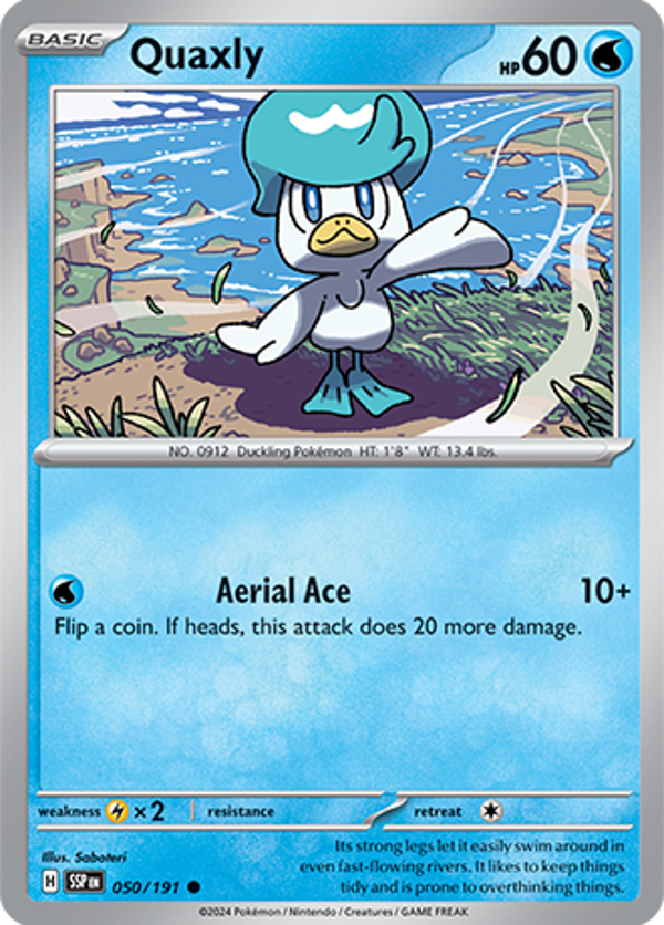 Quaxly Reverse Holofoil (050/191) [Scarlet & Violet: Surging Sparks]