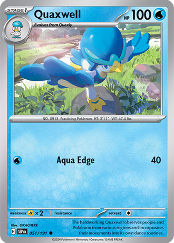 Quaxwell Reverse Holofoil (051/191) [Scarlet & Violet: Surging Sparks]