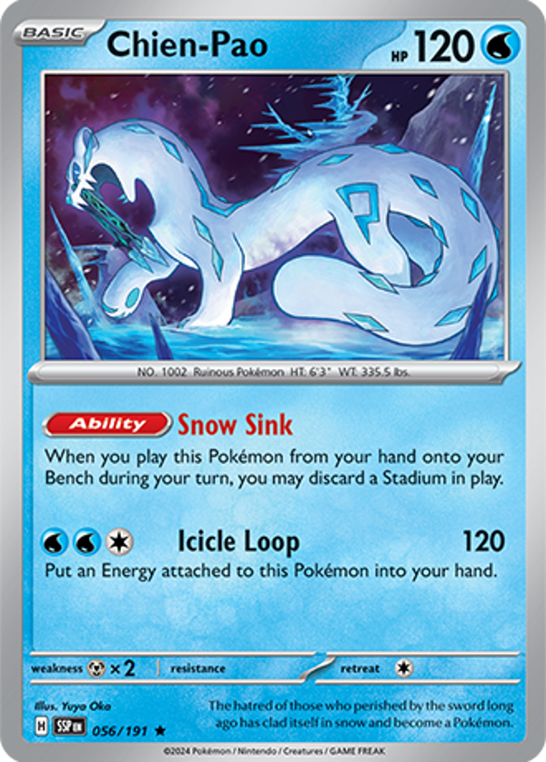Chien-Pao Holofoil (056/191) [Scarlet & Violet: Surging Sparks]