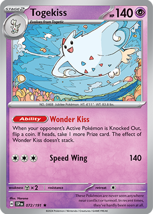 Togekiss Holofoil (072/191) [Scarlet & Violet: Surging Sparks]
