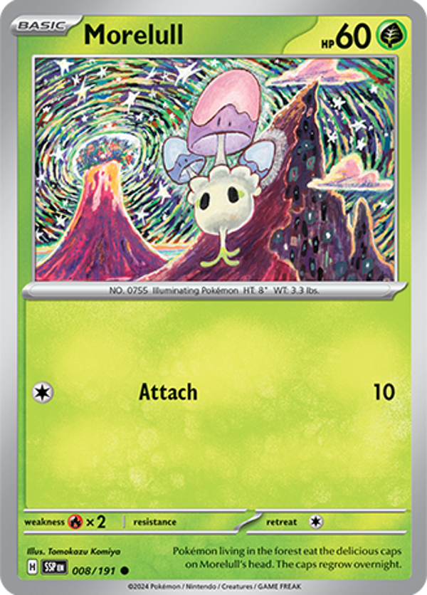 Morelull Reverse Holofoil (008/191) [Scarlet & Violet: Surging Sparks]