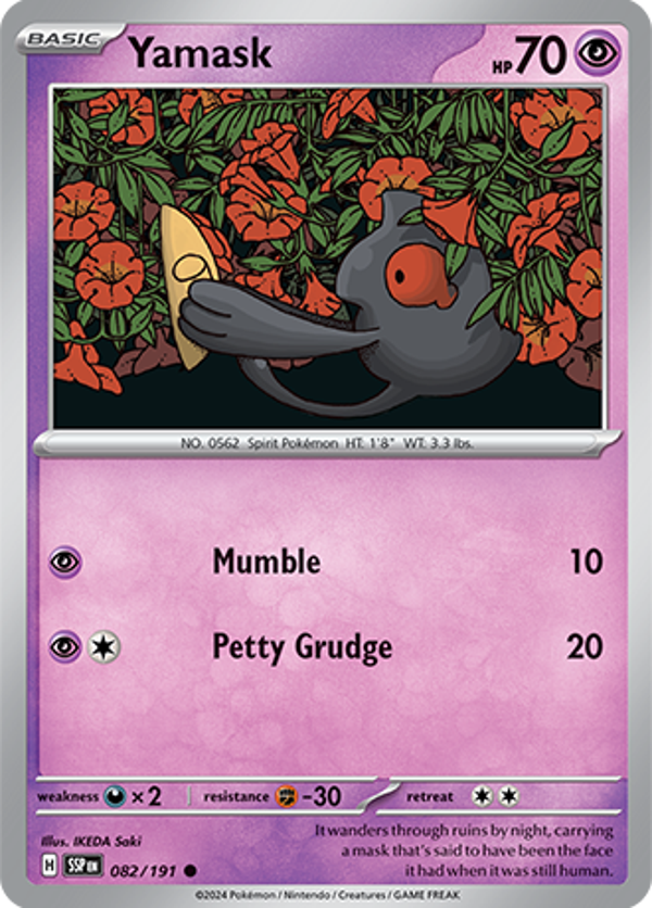 Yamask Reverse Holofoil (082/191) [Scarlet & Violet: Surging Sparks]