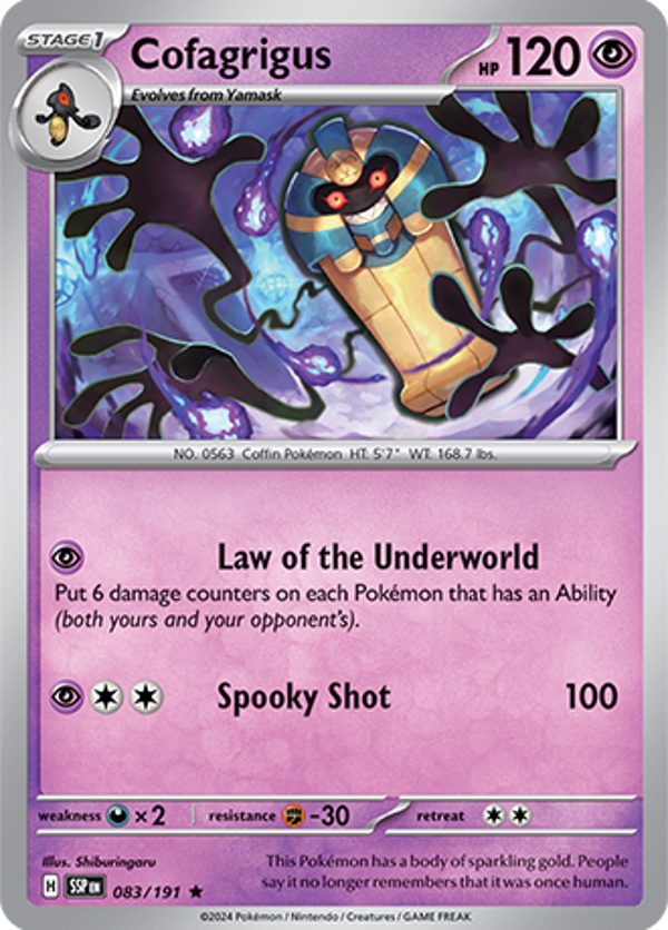 Cofagrigus Holofoil (083/191) [Scarlet & Violet: Surging Sparks]