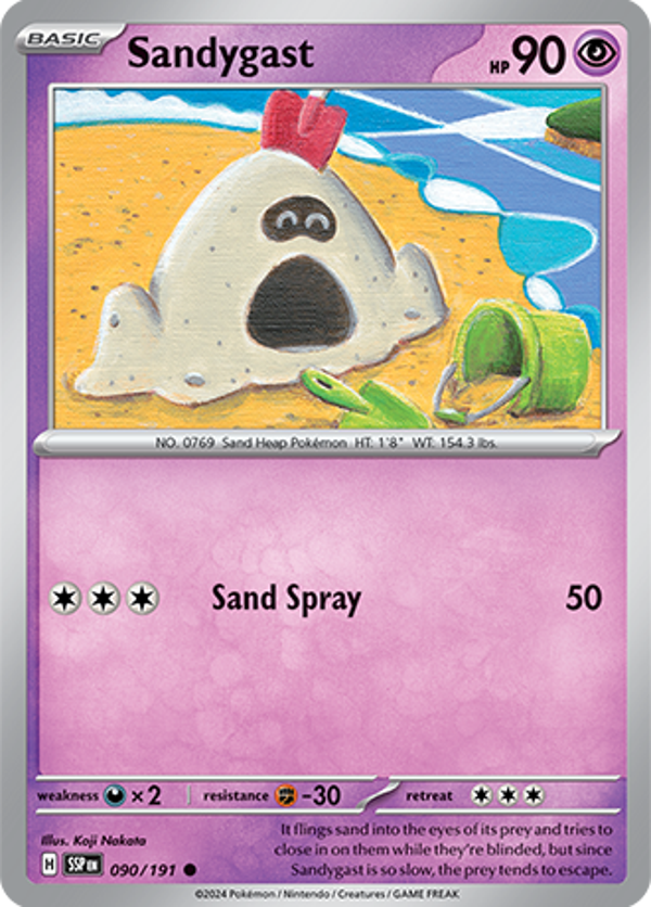 Sandygast Reverse Holofoil (090/191) [Scarlet & Violet: Surging Sparks]