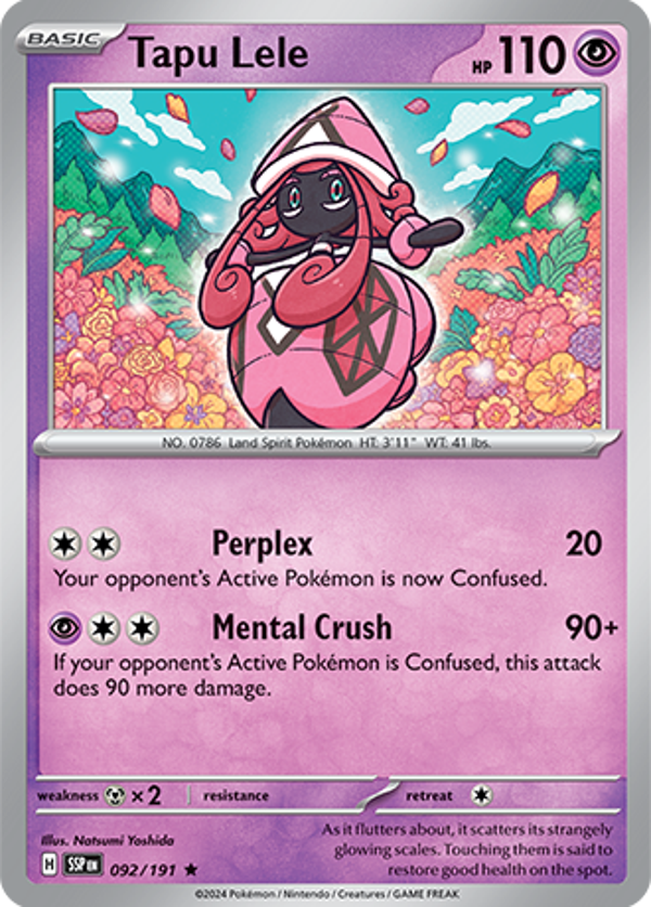 Tapu Lele Holofoil (092/191) [Scarlet & Violet: Surging Sparks]