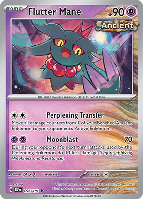 Flutter Mane Reverse Holofoil (096/191) [Scarlet & Violet: Surging Sparks]