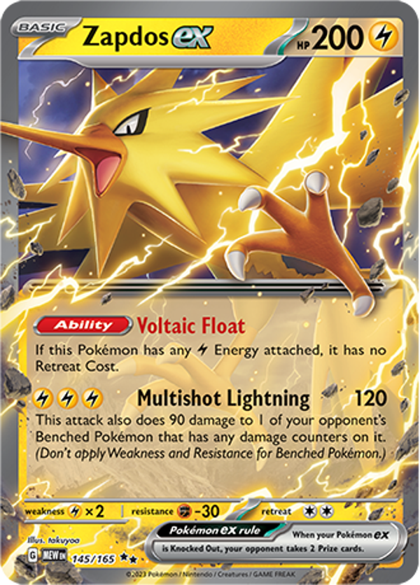 Zapdos EX (145/165) [Scarlet & Violet: 151]