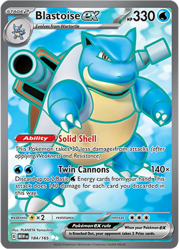 Blastoise EX (184/165) [Scarlet & Violet: 151]