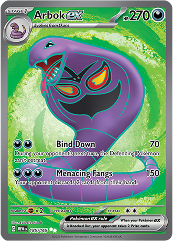 Arbok EX (185/165) [Scarlet & Violet: 151]