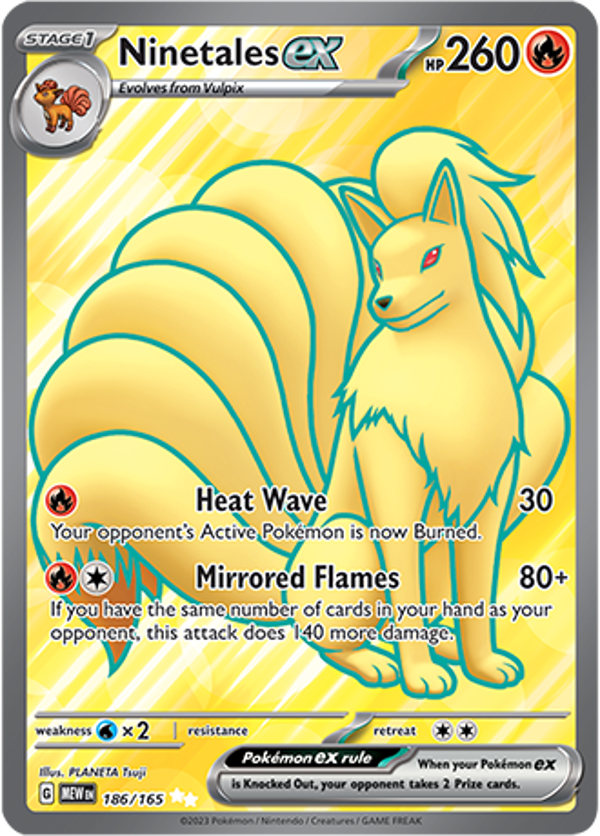 Ninetales EX (186/165) [Scarlet & Violet: 151]