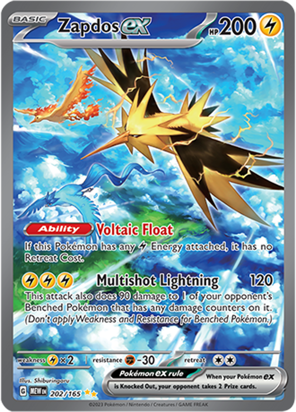 Zapdos EX (202/165) [Scarlet & Violet: 151]