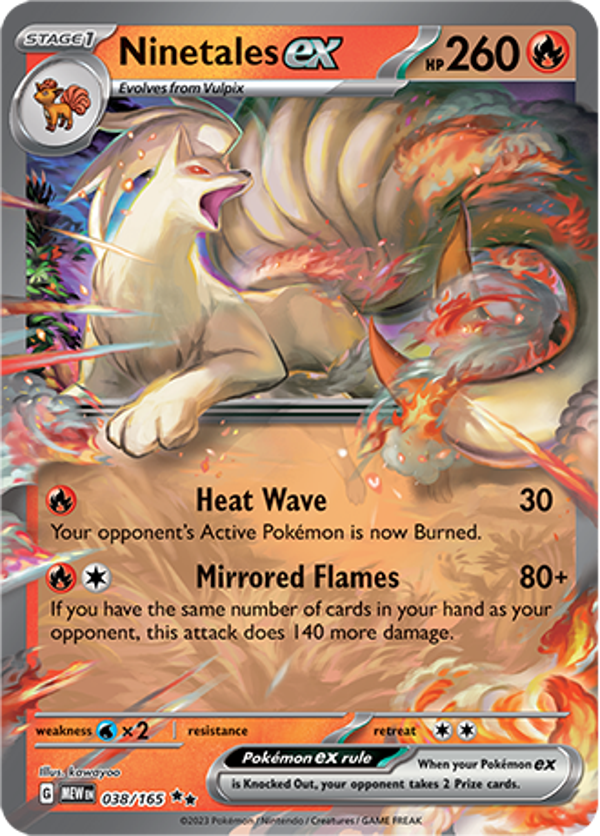 Ninetales EX (038/165) [Scarlet & Violet: 151]