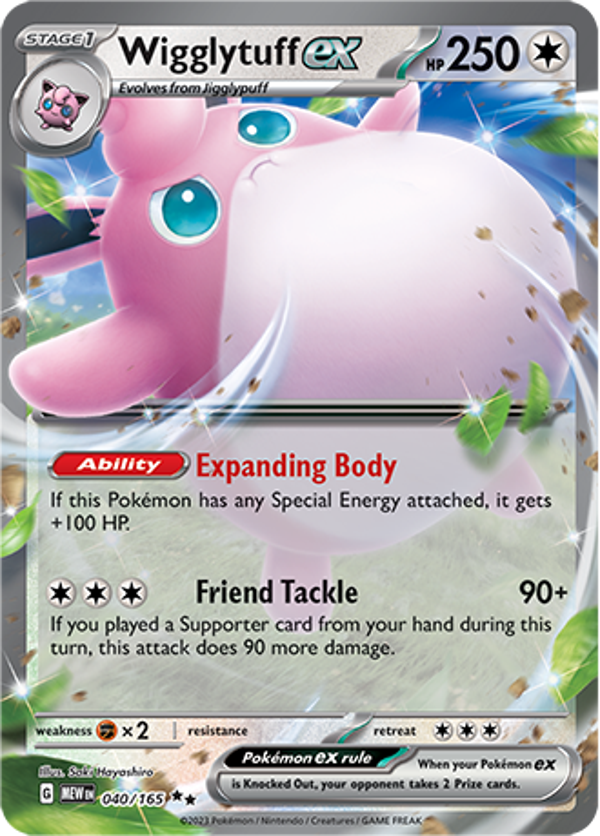 Wigglytuff EX (040/165) [Scarlet & Violet: 151]