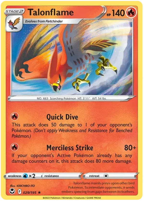 Talonflame (029/195) [Sword & Shield: Silver tempest]