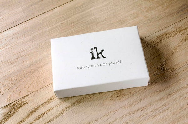Ik kaartjes in doosje