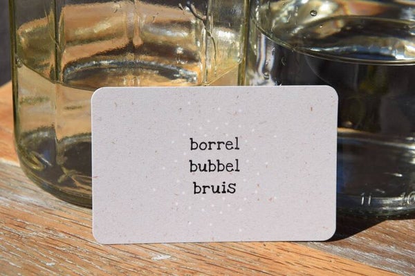 Ik kaartje - borrel bubbel bruis