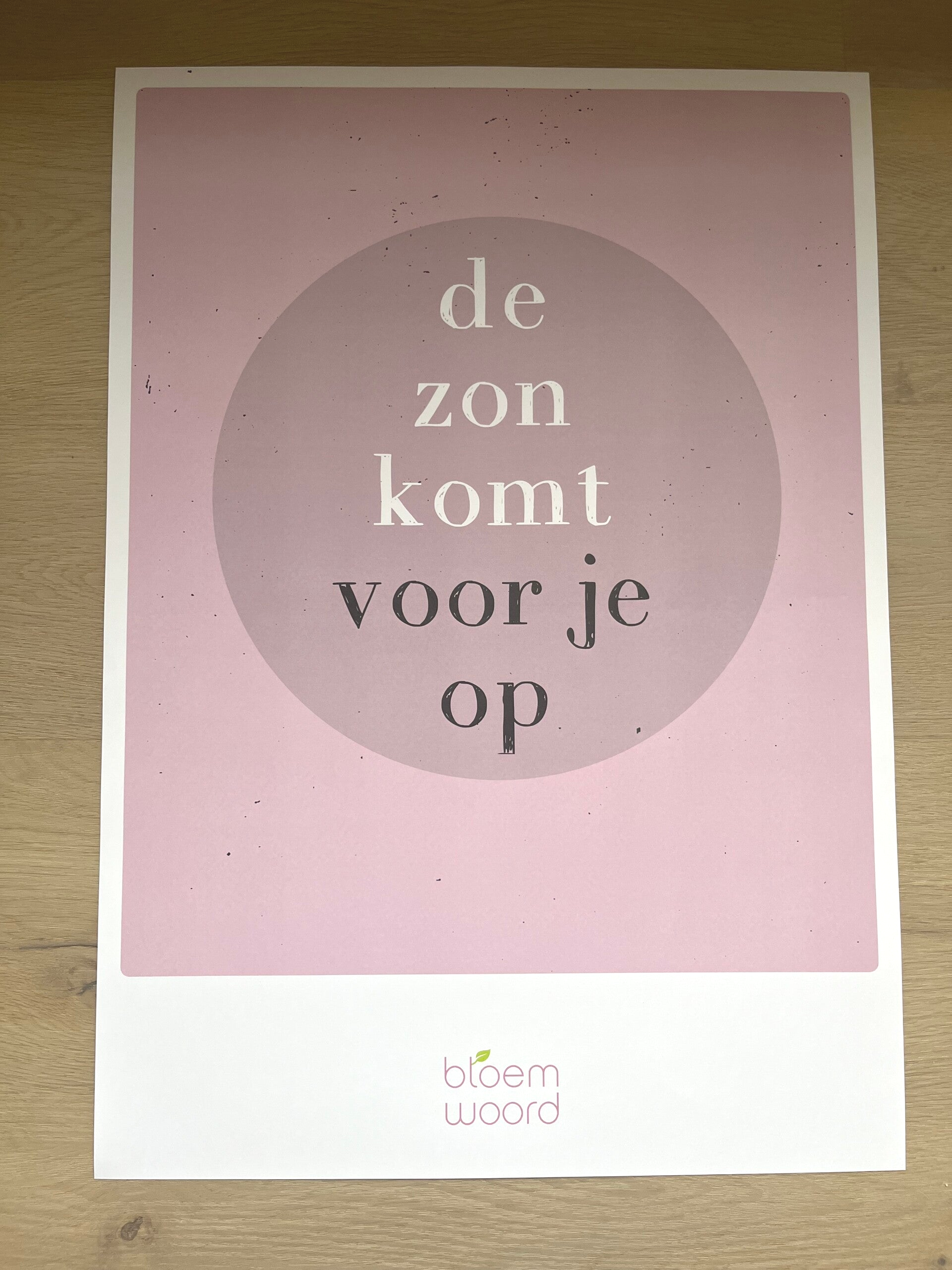 Poster - De zon komt voor je op