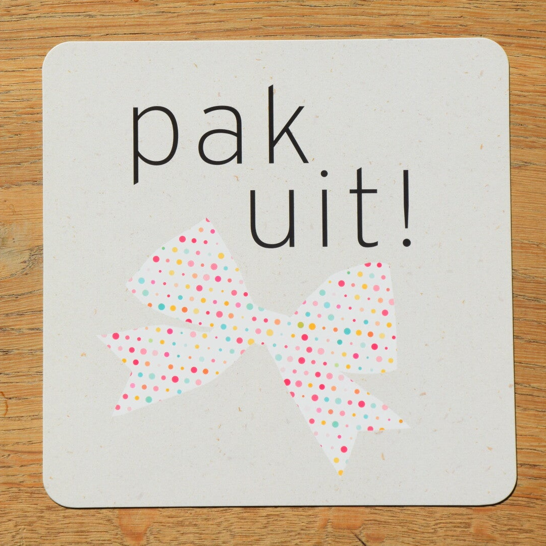 Enkele kaart - pak uit!