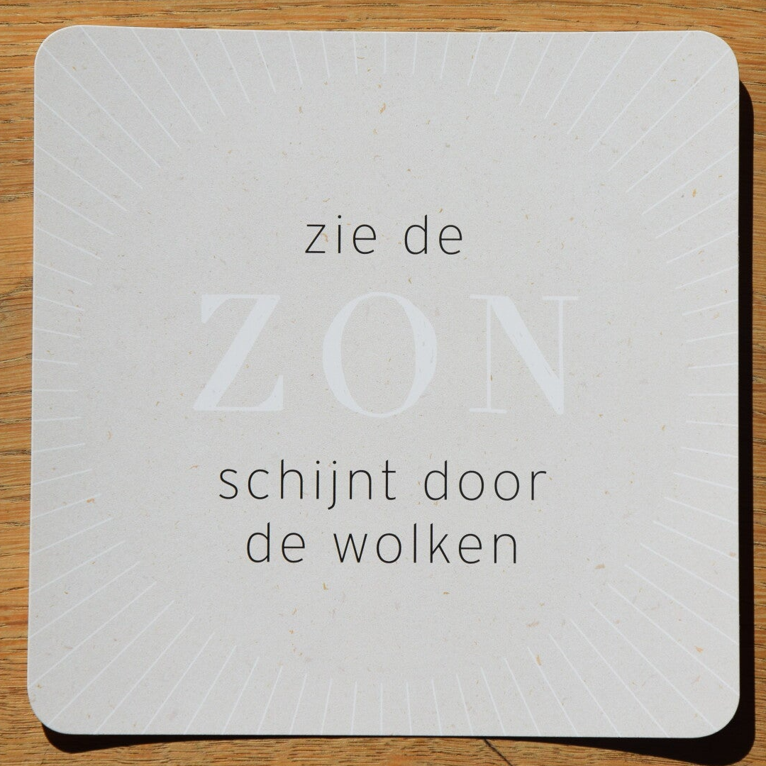Enkele kaart - zie de zon schijnt..