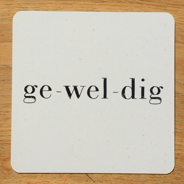 Enkele kaart - ge-wel-dig